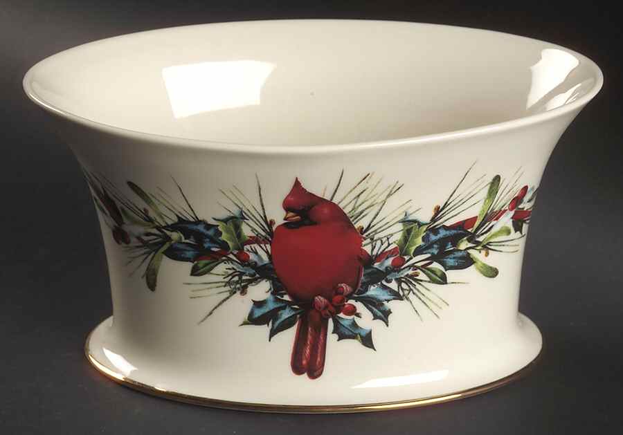 Winter Greetings 4" Oval Cachepot by Lenox-1
