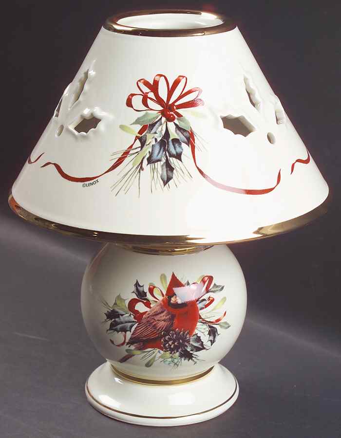 Winter Greetings Candle Lamp & Shade by Lenox-1