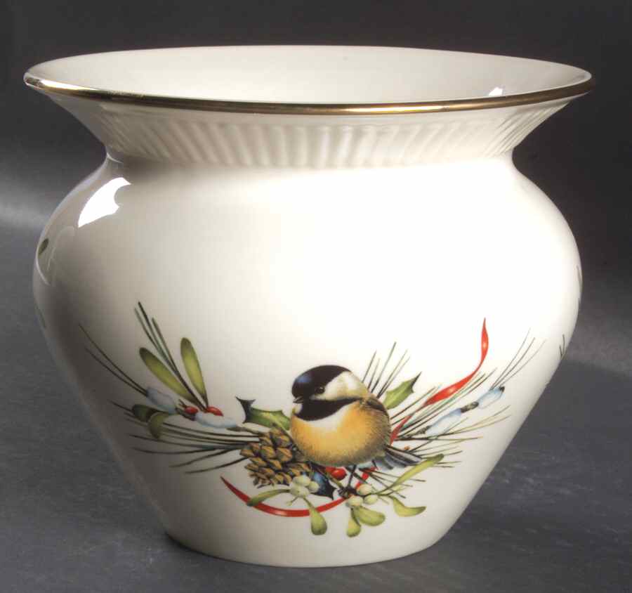 Winter Greetings 5" Cachepot by Lenox-1
