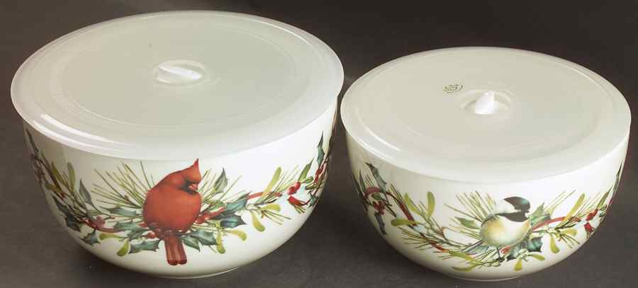 Winter Greetings Ceramic Bowl Set (BO2SL,BOW2CS) by Lenox-1