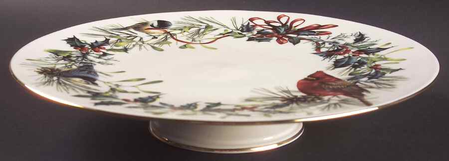 Winter Greetings 11" Diameter Pedestal Cake Stand by Lenox-1