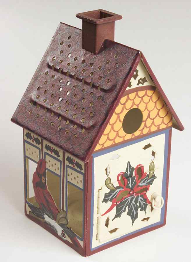 Winter Greetings Birdhouse Votive Candleholder by Lenox-1