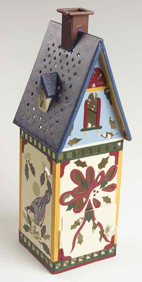 Winter Greetings Birdhouse Votive Candleholder by Lenox-1