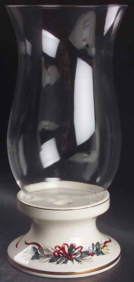 Winter Greetings Hurricane Lamp & Globe by Lenox-1