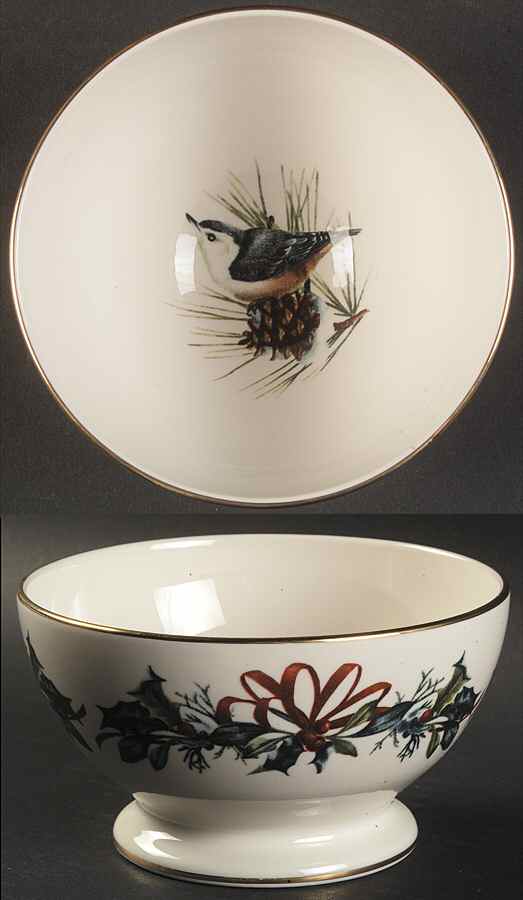 Winter Greetings Footed Dessert Bowl by Lenox-1