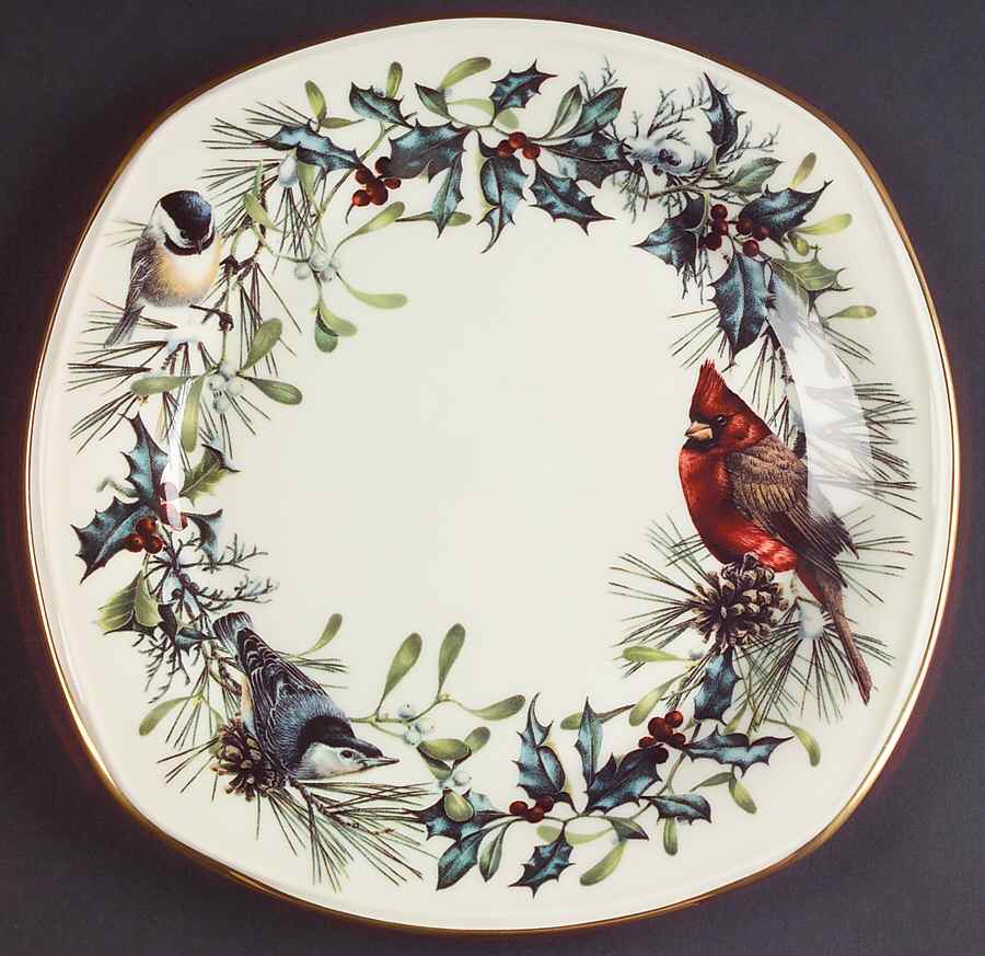 Winter Greetings Square Luncheon Plate by Lenox-1
