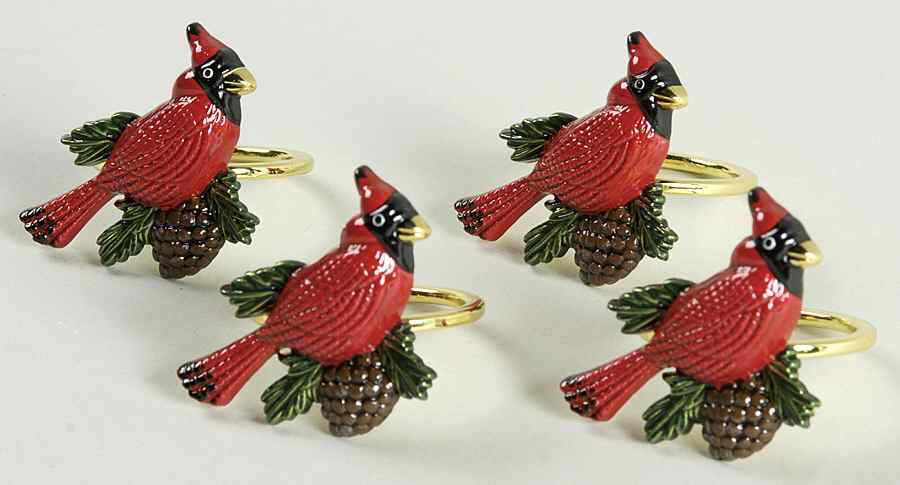 Winter Greetings Metal Napkin Ring - Set of 4 by Lenox-1