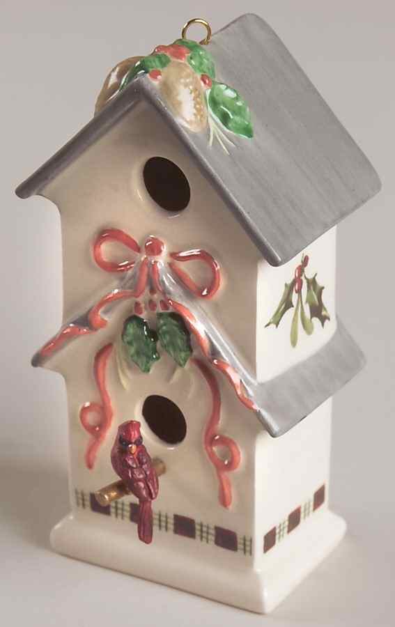 Winter Greetings Birdhouse Ornament by Lenox-1