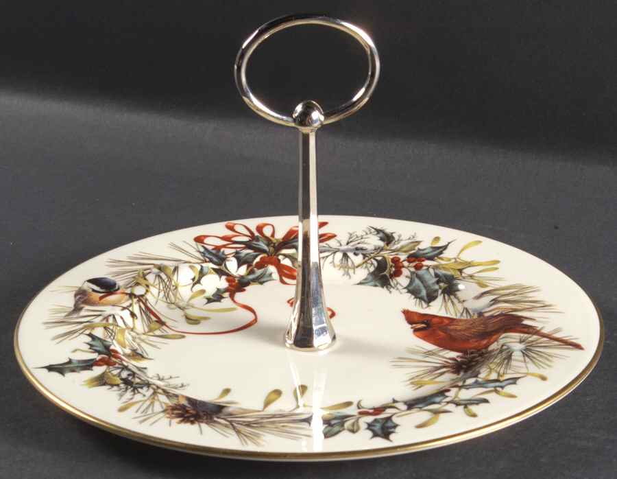 Winter Greetings Round Serving Plate with Handle (SP) by Lenox-1