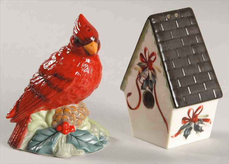 Winter Greetings Figural Salt and Pepper by Lenox-1