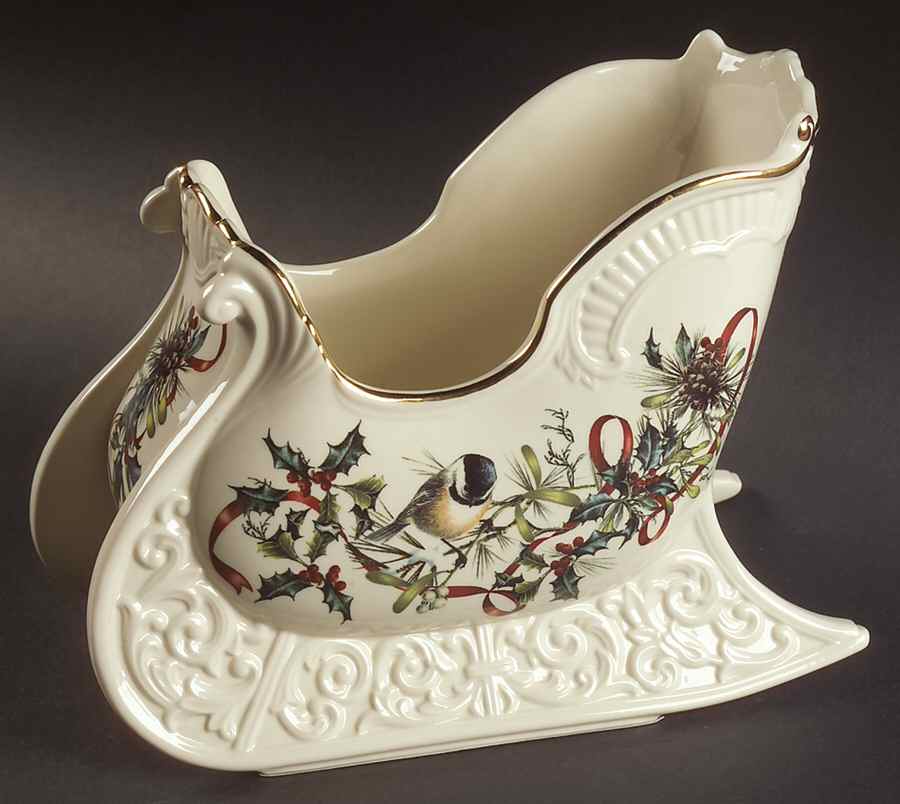 Winter Greetings Sleigh Centerpiece by Lenox-1