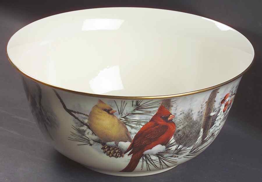 Winter Greetings 11" Large Scenic Serving Bowl by Lenox-1