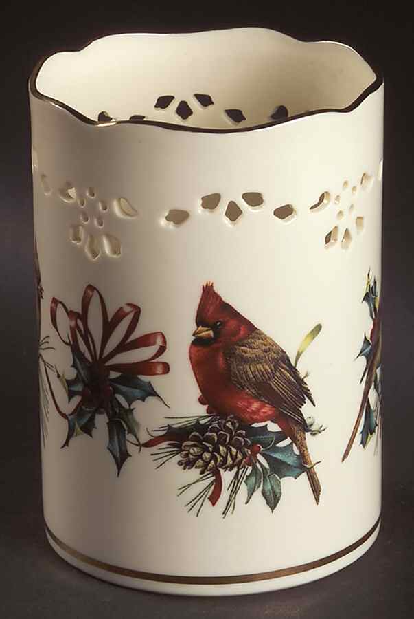 Winter Greetings Large Pierced Votive by Lenox-1