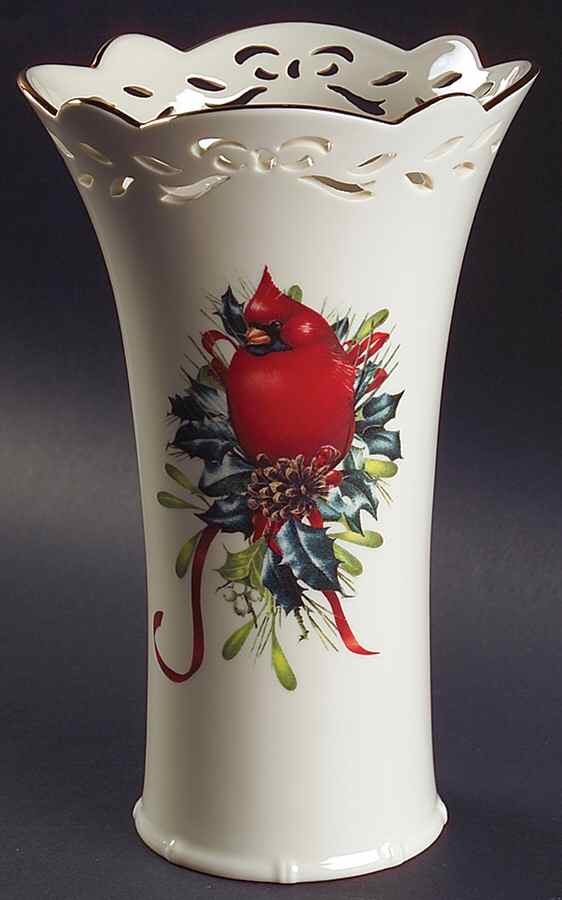 Winter Greetings 9" Pierced Vase by Lenox-1