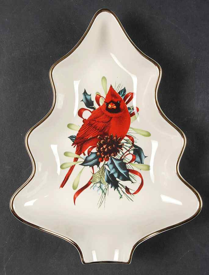 Winter Greetings Small Tree Shaped Dish by Lenox-1