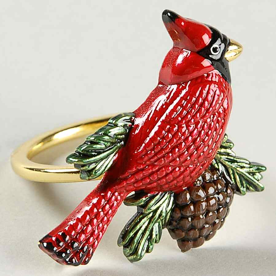 Winter Greetings Metal Napkin Ring by Lenox-1