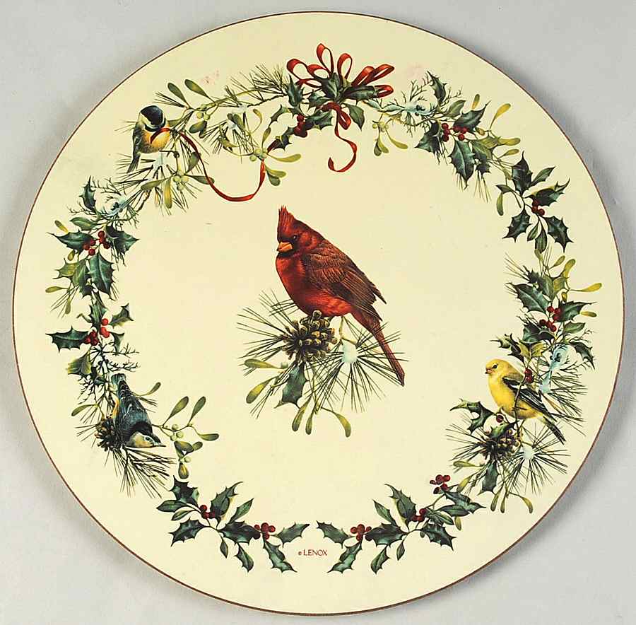Winter Greetings Round Cork Back Trivet by Lenox-1