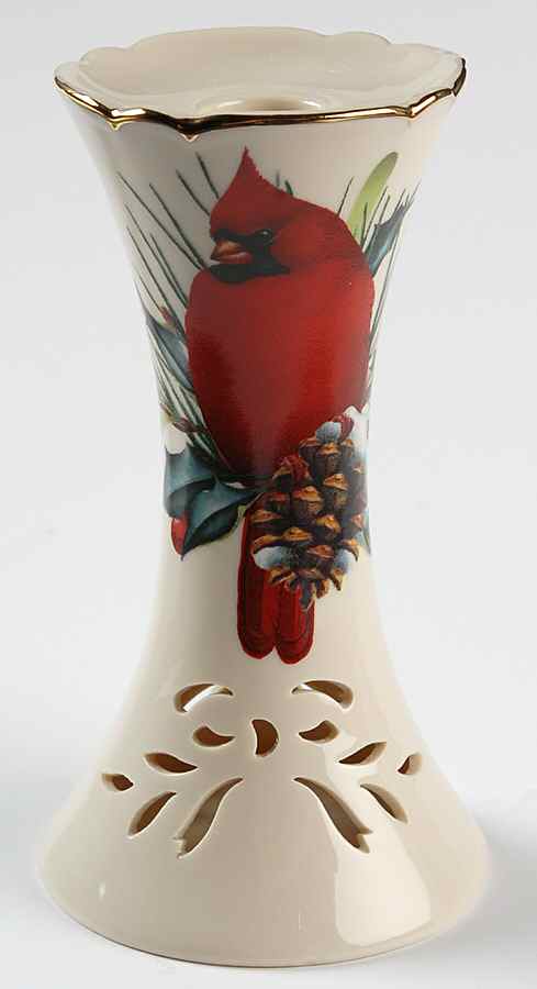 Winter Greetings 6" Pierced Candlestick by Lenox-1