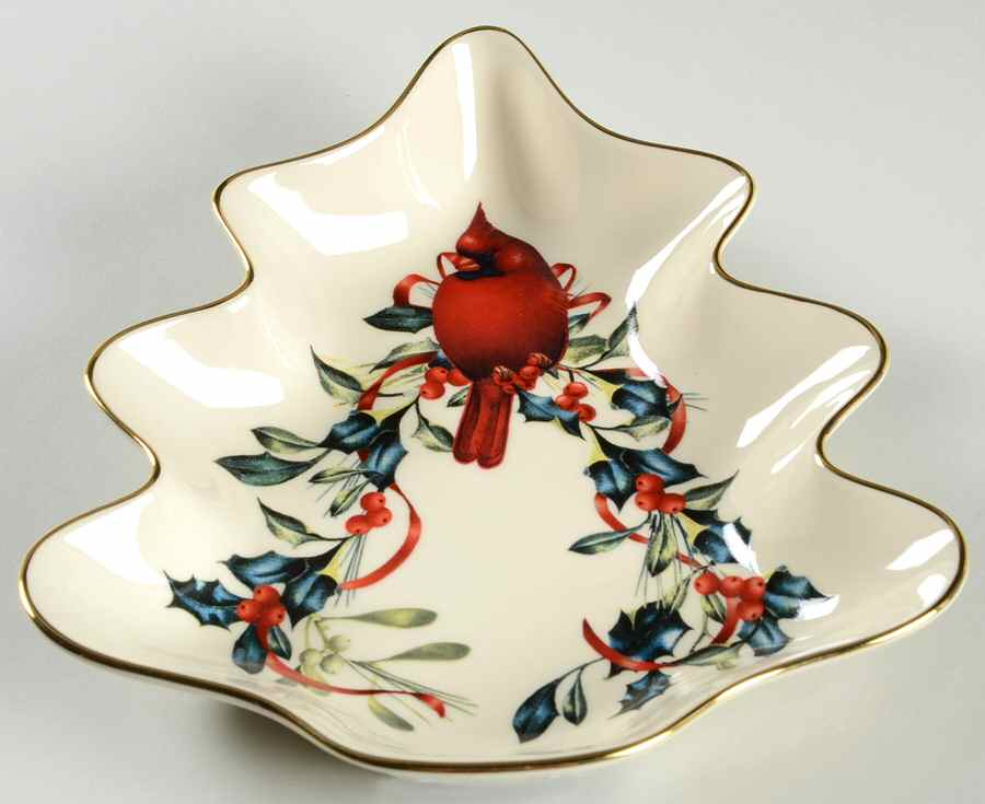 Winter Greetings 1 Part Small Tree Shaped Dish by Lenox-1