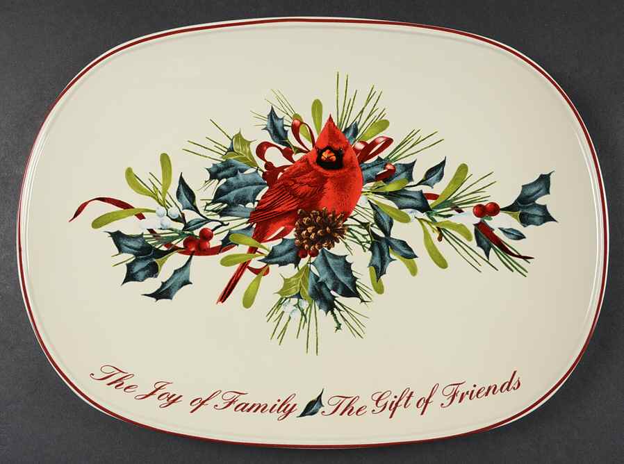 Winter Greetings 13" Oval Serving Platter by Lenox-1