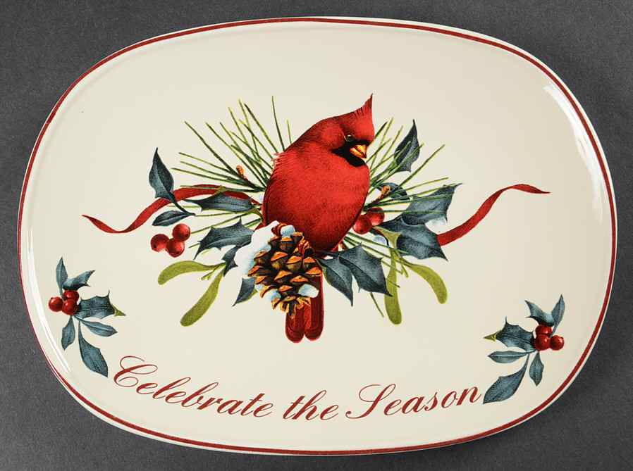 Winter Greetings 10" Sentiment Tray by Lenox-1
