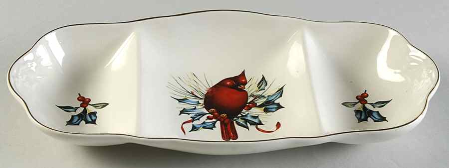 Winter Greetings 3 Part Oblong Divided Server by Lenox-1