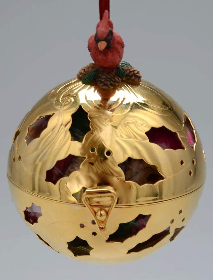 Winter Greetings Goldplate Giving Ball Ornament by Lenox-1