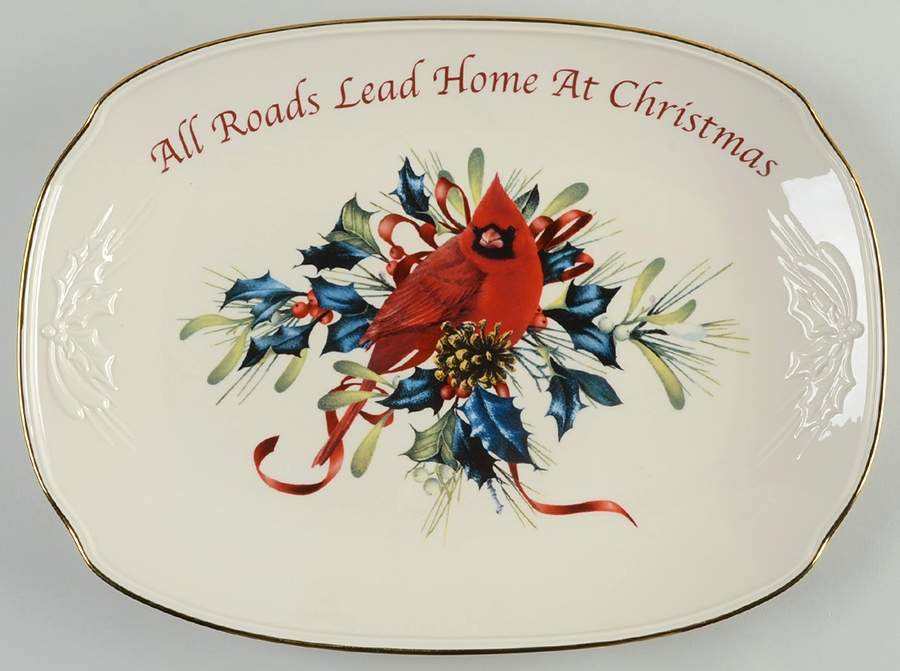 Winter Greetings Oblong Tray 14" by Lenox-1