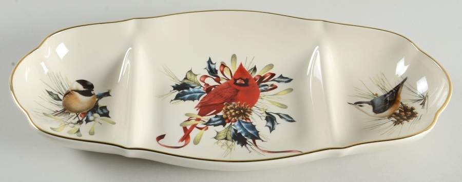 Winter Greetings 3 Part Oblong Divided Server by Lenox-1