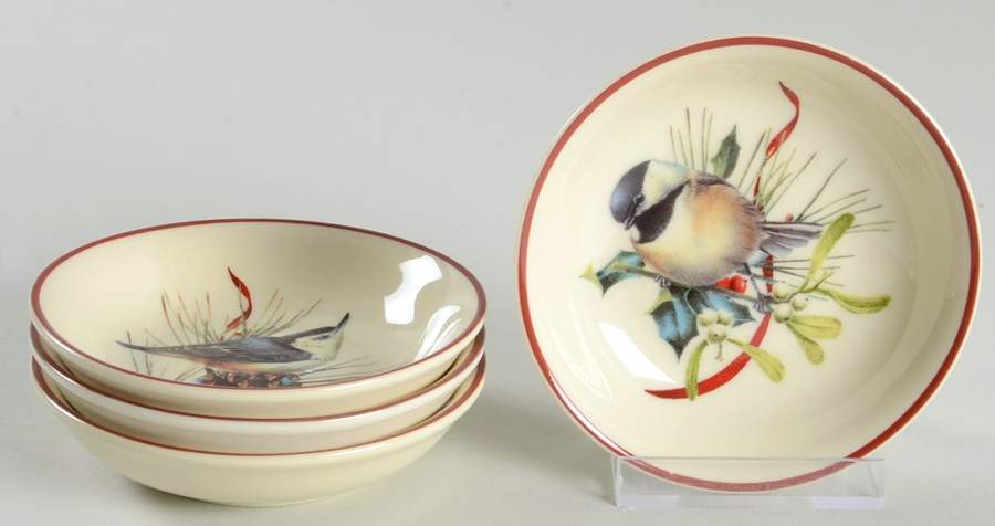 Winter Greetings Individual Dip Dish - Set of 4 Motifs 5-8 by Lenox-1