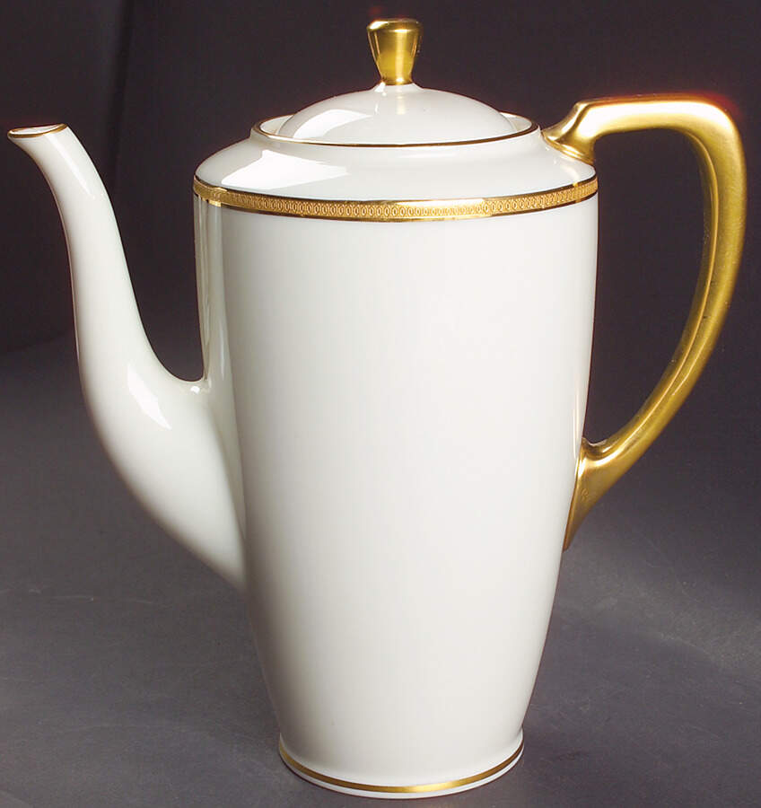 Windsor (Gold Backstamp) Coffee Pot & Lid by Lenox-1