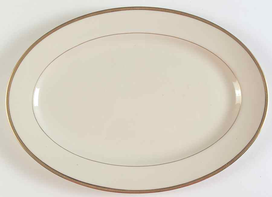 Windsor (Gold Backstamp) 16" Oval Serving Platter by Lenox-1