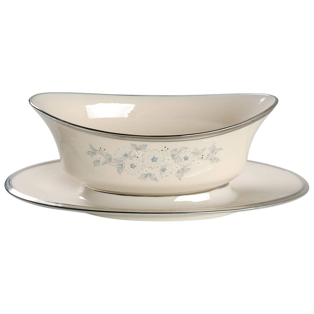 Windsong Gravy Boat with Attached Underplate by Lenox-1