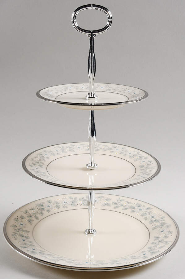 Windsong 13 7/8"-14 1/4" 3-Tiered Serving Tray(DP,SP,BB) HC by Lenox-1