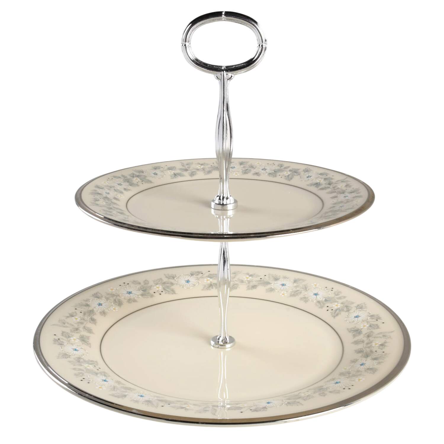 Windsong 6 5/8"-10"  2 Tiered Serving Tray (Dp, Sp) HC by Lenox-1