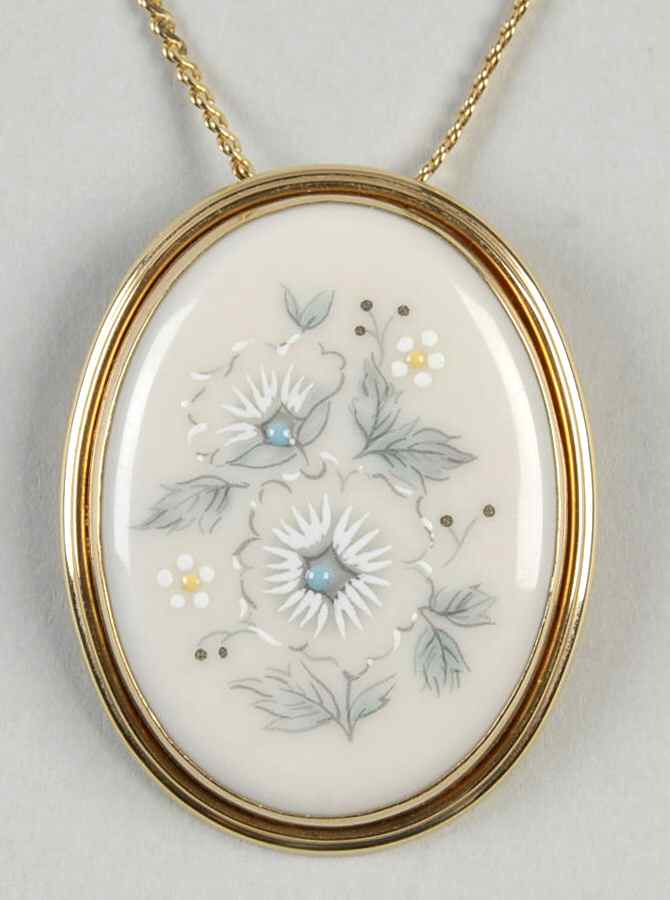 Windsong Pendant/Pin W/Chain by Lenox-1