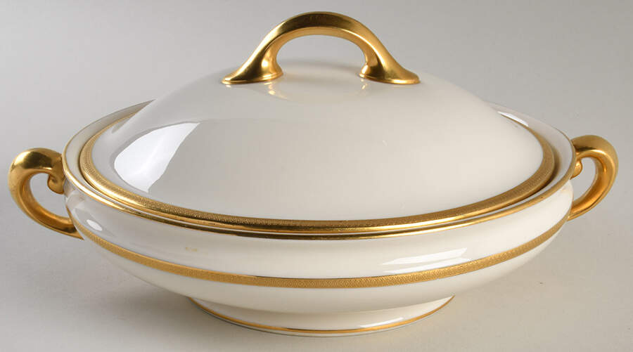 Windsor (Green Backstamp) Round Covered Vegetable by Lenox-1