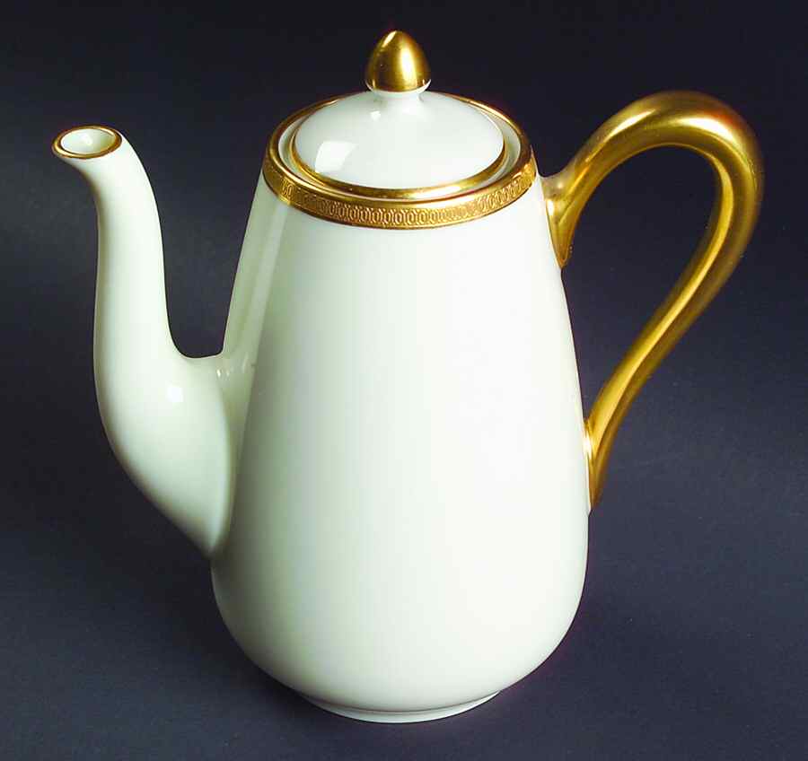 Windsor (Green Backstamp) Individual Coffee Pot & Lid by Lenox-1