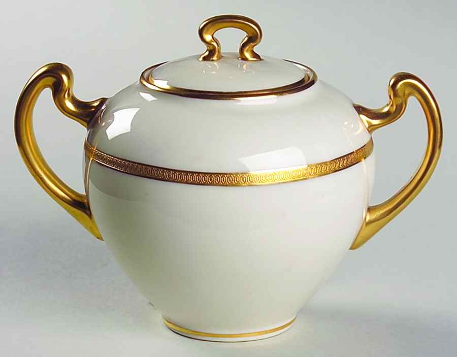 Windsor (Green Backstamp) Sugar Bowl & Lid by Lenox-1