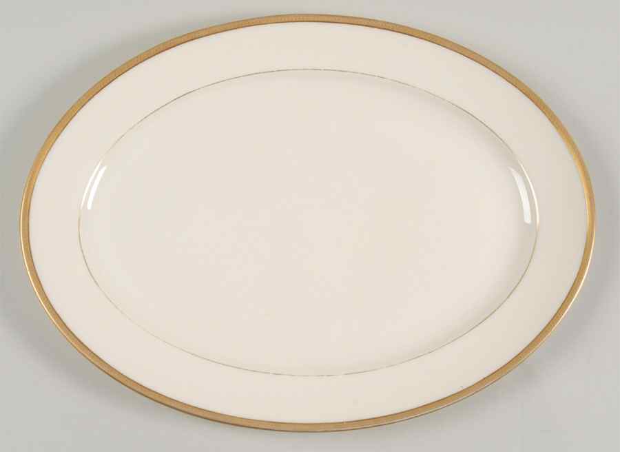 Windsor (Green Backstamp) 13" Oval Serving Platter by Lenox-1