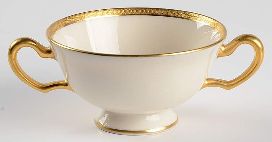 Windsor (Green Backstamp) Footed Bouillon Cup by Lenox-1