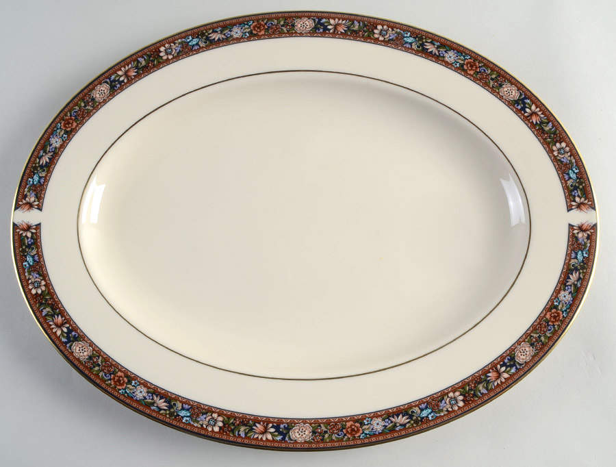 Witherspoon 15" 1999 Shape Oval Serving Platter by Lenox-1