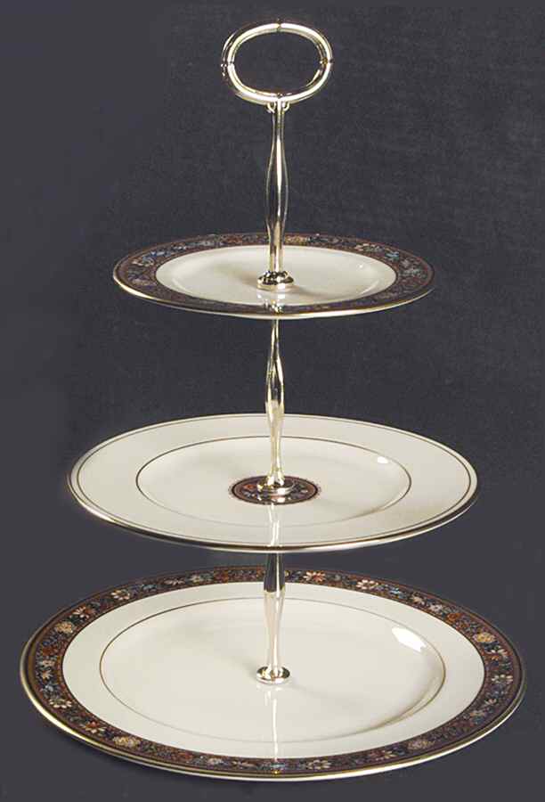 Witherspoon 13 7/8"-14 1/4" 3-Tiered Serving Tray(DP,SP,BB) HC by Lenox-1