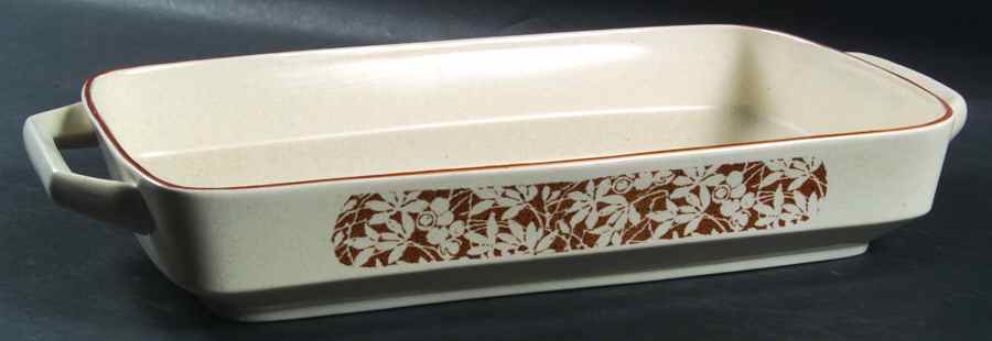 Woodspice (Trim On Edge) Large Rectangular Baker by Lenox-1