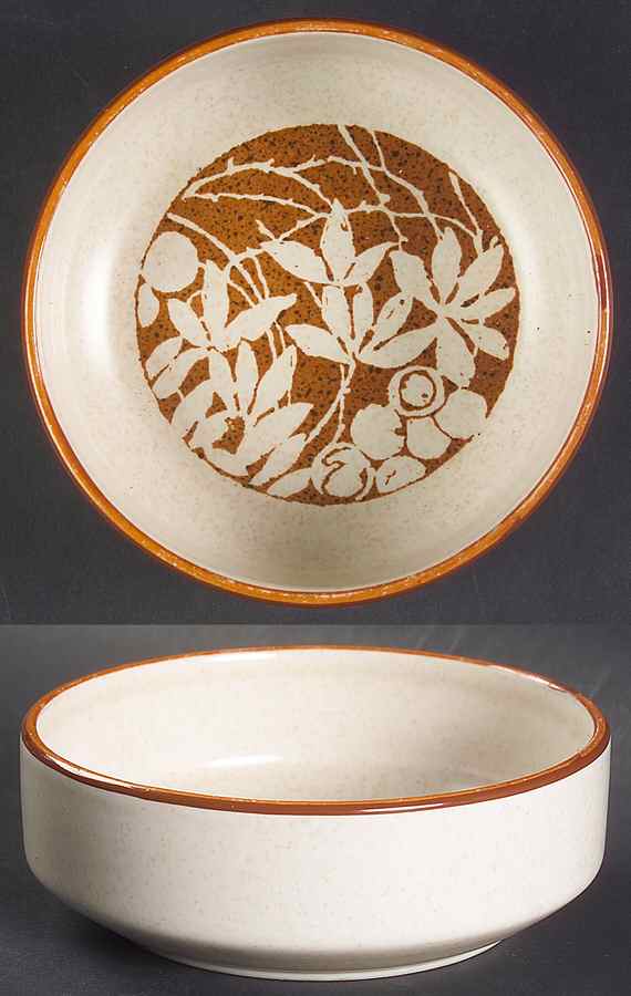 Woodspice (Trim On Edge) Fruit/Dessert (Sauce) Bowl by Lenox-1