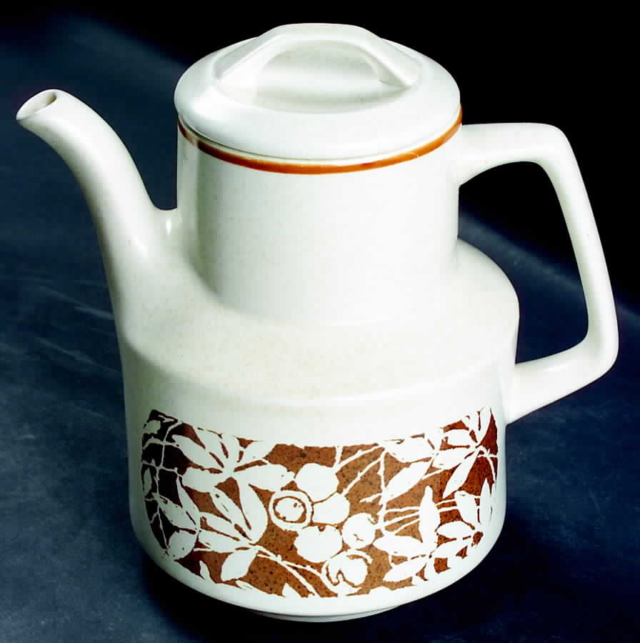 Woodspice (Trim Off Edge-No Trim) Coffee Pot & Lid by Lenox-1