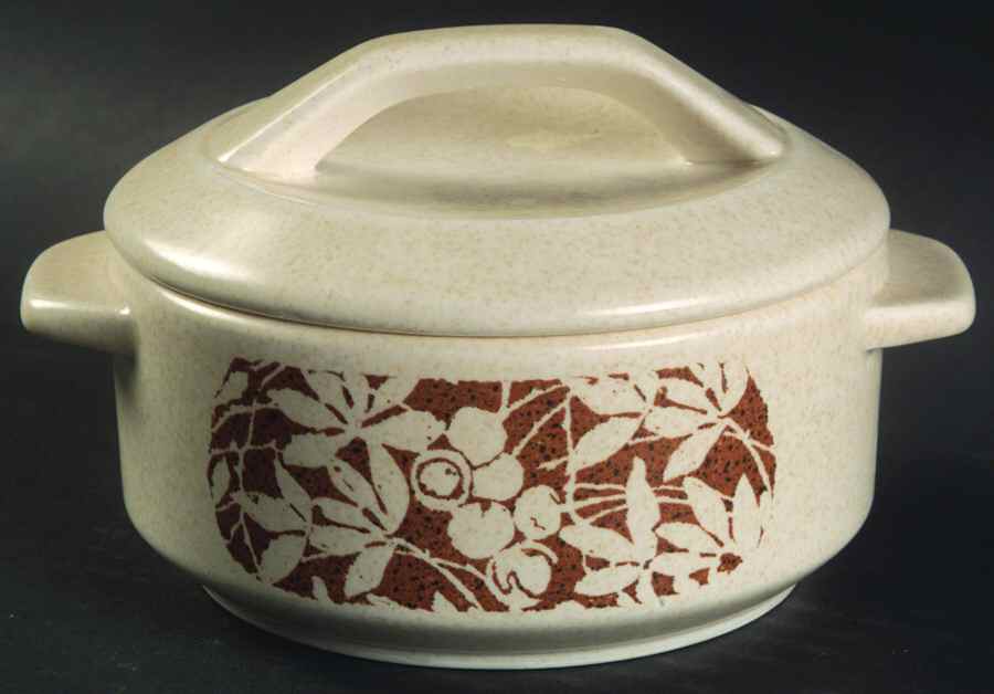 Woodspice (Trim Off Edge-No Trim) Individual Casserole & Lid by Lenox-1