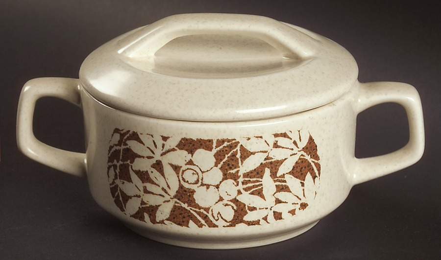 Woodspice (Trim Off Edge-No Trim) Sugar Bowl & Lid by Lenox-1