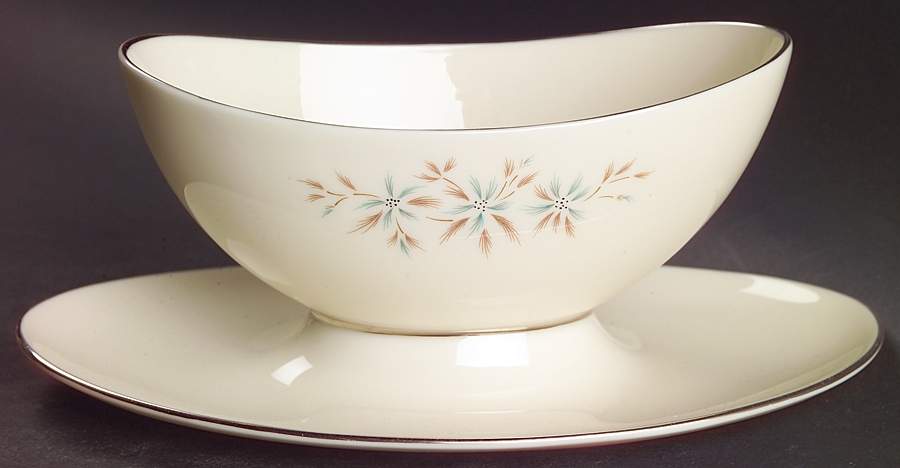Wyndcrest Gravy Boat with Attached Underplate by Lenox-1