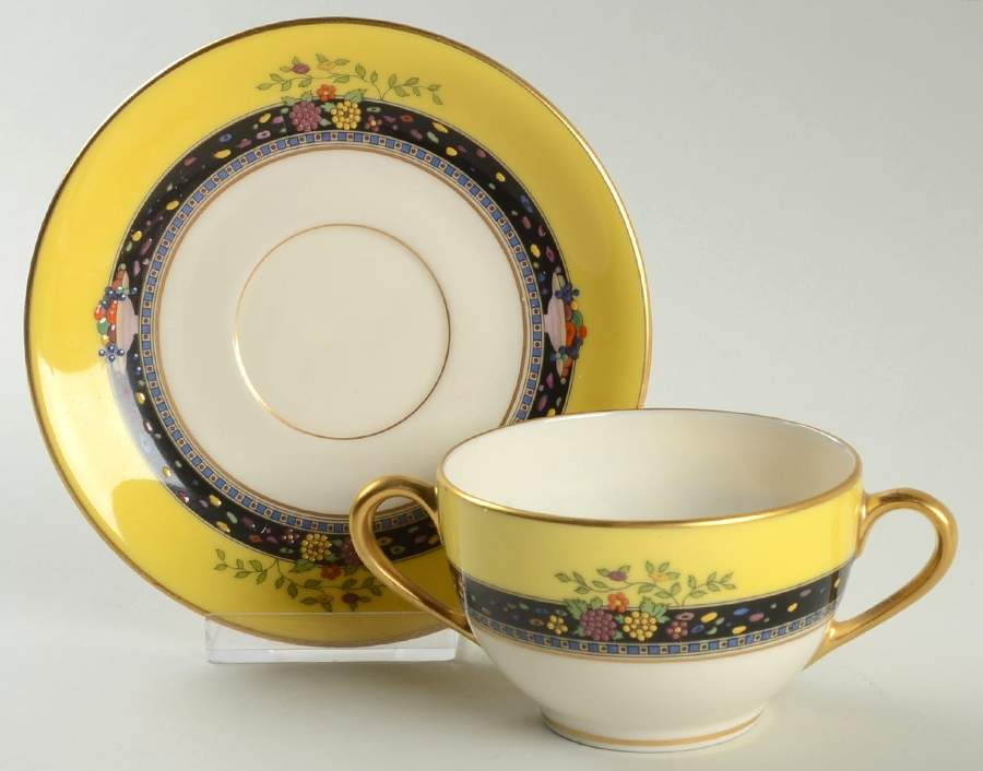 X40d Flat Bouillon Cup & Saucer by Lenox-1